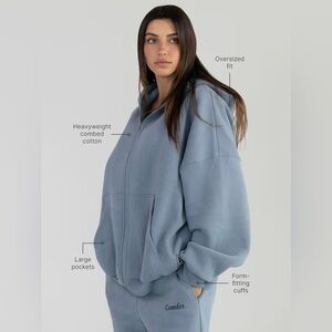Oversized Blue Comfrt Set